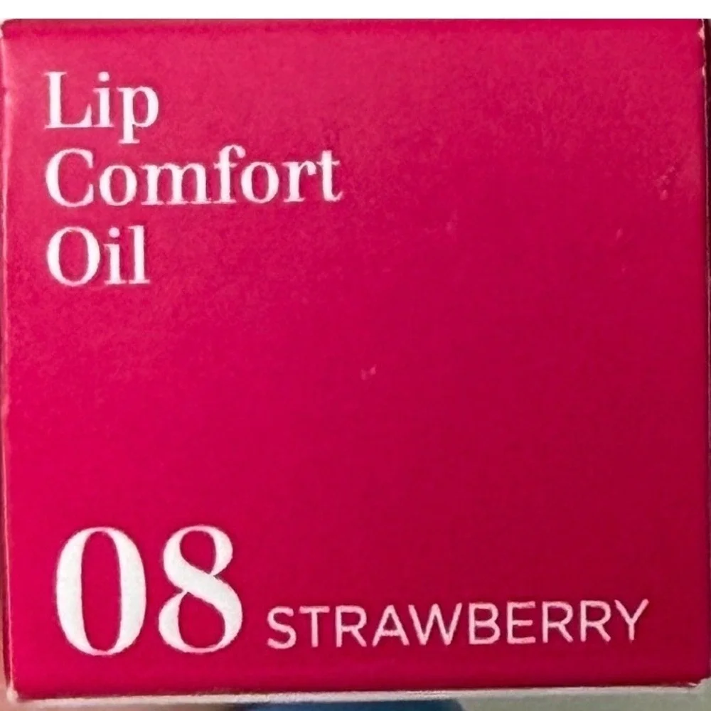 Clarins Lip Oil Strawberry Plumping Hydrating Glossy Rose Comfort Oil 7ml New